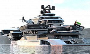 US Aircraft Carrier-Inspired UAE One Megayacht Is So Big It Could Be Its Own Country