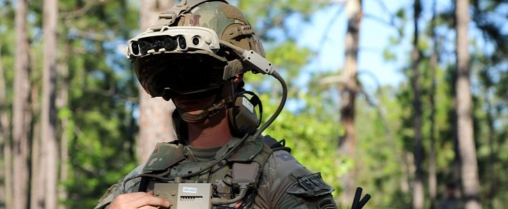 IVAS headset being tested during a training exercise at Fort Bragg, North Carolina