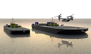 U.S. Military Tests Floating Robot Platforms That Can Land and Refuel VTOLs