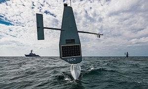U.S. Navy Guided-Missile Destroyer Practices Spy Games with Saildrones and AI