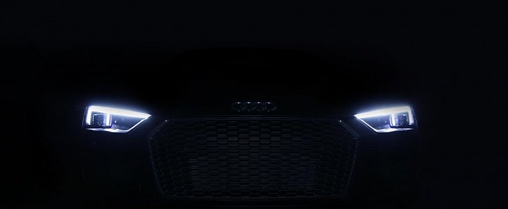 Audi R8 V10 plus with Audi laser headlights