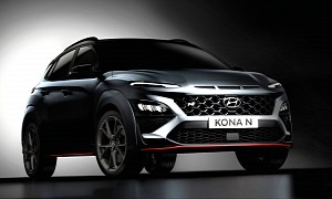 U.S.-Bound Hyundai Kona N Hot SUV Shows Its Aggressive Face for the First Time