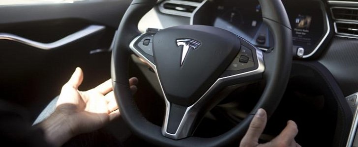 Tesla Autopilot engaged