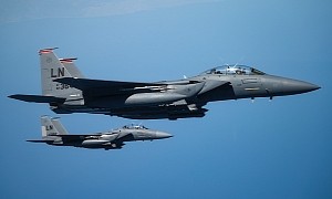 USAF F-15E Strike Eagles Look Sharp and Pointy Over Europe
