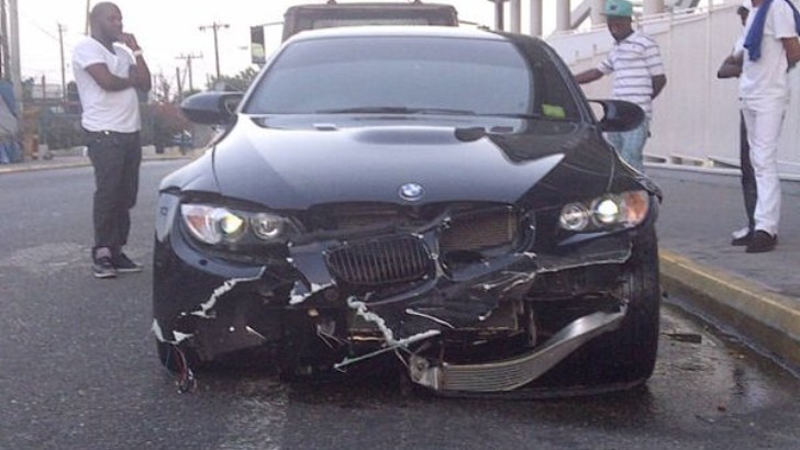 Usain Bolt BMW M3 Crash 2012 