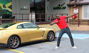 Usain Bolt Receives His Nissan GT-R Spec Bolt