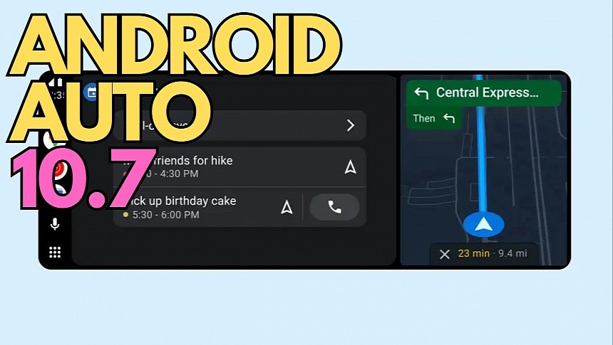 The first Android Auto 10.7 build is live