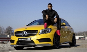 Usher Drives the Mercedes A45 AMG