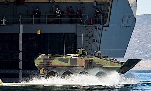 USMC Amphibious Combat Vehicle Goes to Spain, Shown Outside the U.S. for the First Time