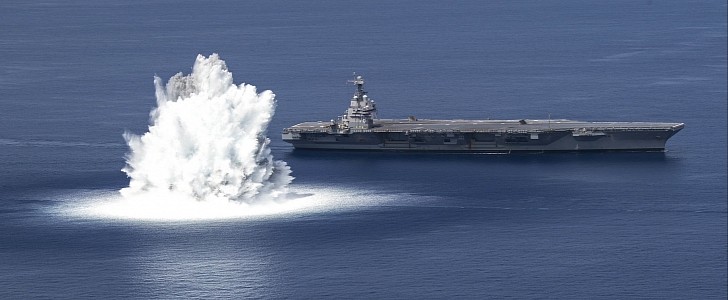 USS Gerald Ford completes first shock trial on June 18, 2021