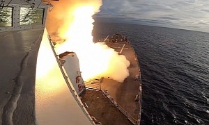 Destroyer USS John Finn's Drone-Guided Missile Obliterates Distant Target