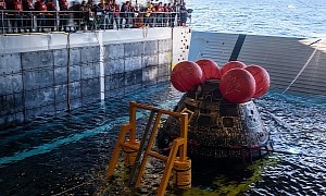 USS Portland Brings Orion Capsule to Port After a Month and 1.4 Million Miles in Space