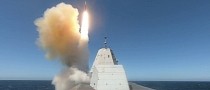 USS Zumwalt Fires Missiles at Live Targets for the First Time