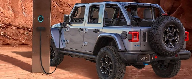 Utah Monolith Serves as a Charging Station for the 2021 Jeep Wrangler 4xe -  autoevolution