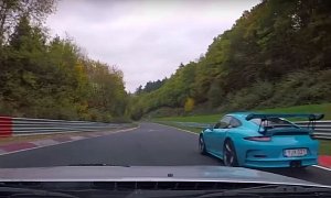V6 Mazda Miata Hunts Down Porsche 911 GT3 RS on Nurburgring, The Chase Is Wild
