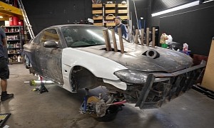 V8 Swapped S15 Gets Painted With Fire Before It Goes Drifting