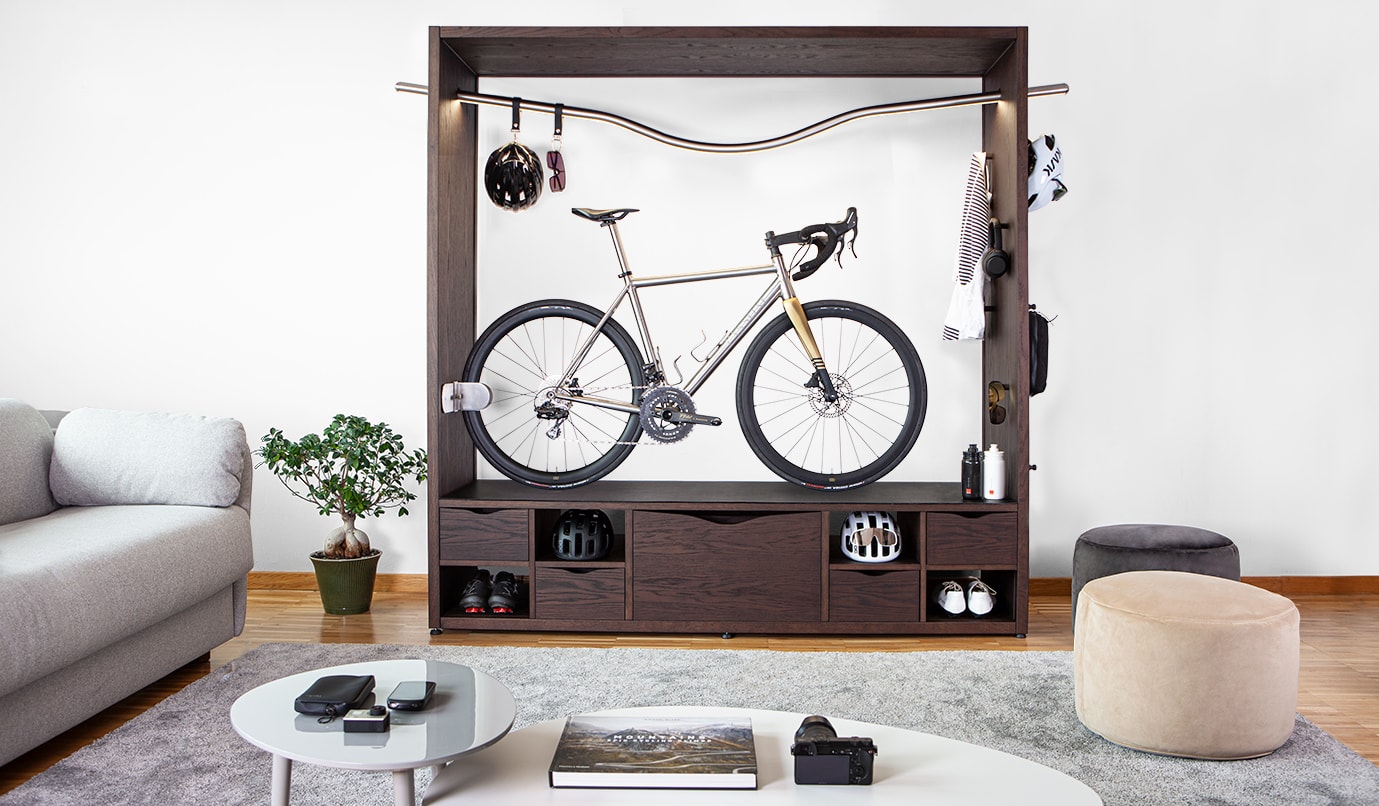 CLEMT Indoor Bike Rack - Wall Mount Bicycle Hanger for Room