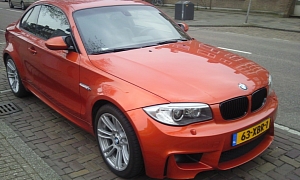 Valencia Orange BMW 1M Coupe Spotted in the Netherlands