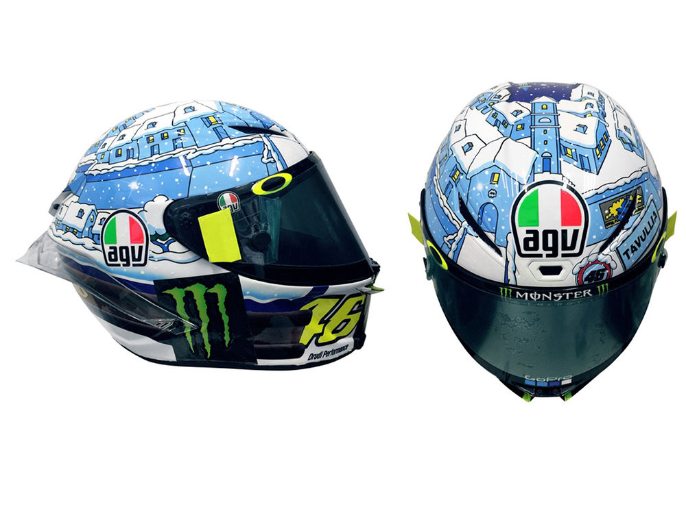 Bonhams Valentino Rossi A Signed Full-face GP-TECH Replica Helmet By ...