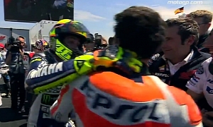 Valentino Rossi Owned by Marc Marquez at Laguna Seca