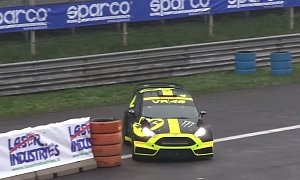 Valentino Rossi Second in the Monza Rally Show, Kubica Wins
