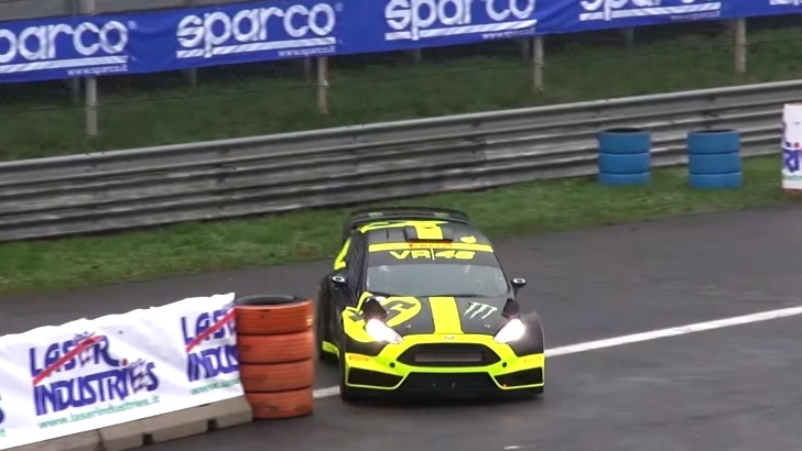 Valentino Rossi at the Monza Rally Show 2014