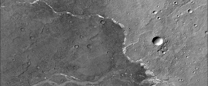 NASA's Mars Reconnaissance Orbiter captured this image of Bosporos Planum using its Context camera