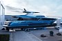 Van der Valk's Custom 108-Foot Superyacht Blue Jeans Emerges From Its Shed