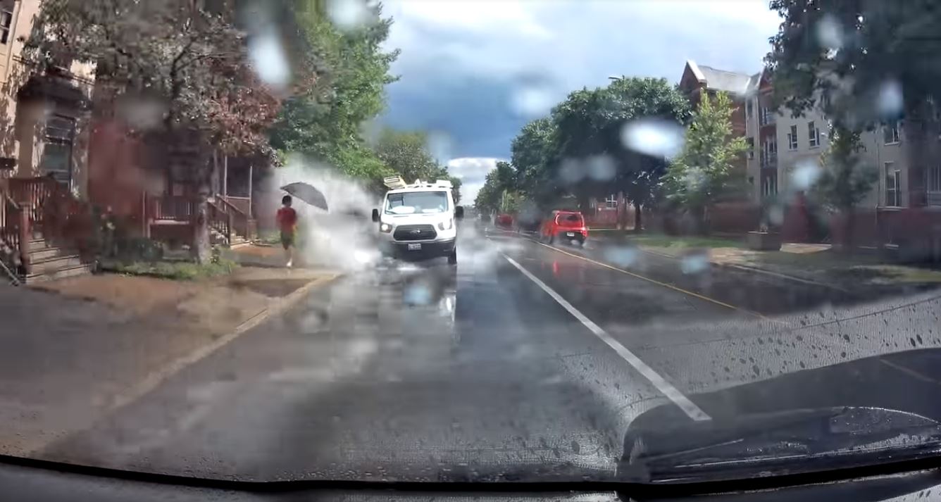 Driver fired after video shows truck splashing pedestrians