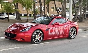 Vandalized Ferrari Sits Parked in the Street for Days, Hides an Incredible Secret