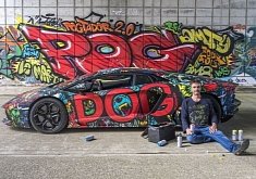 Vandalized Lamborghini Aventador "Graffiti" Wrap Looks Brilliant