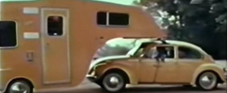 1974 Volkswagen Beetle and Gooseneck Trailer