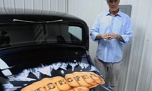 Vanilla Ice Shows Off Car That Has His Portrait Airbrushed on the Tailgate