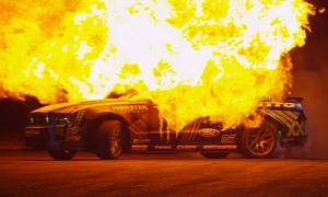 Vaughn Gittin Jr. Turns Up the Heat with Insane Fire Drifting