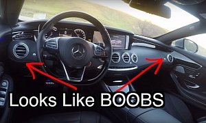 Vehicle Virgins Guy Slams Mercedes S550 Coupe: Side Air Vents Look Like Breasts