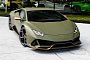 Verde Baca Lamborghini Huracan Evo Looks Like a Military Machine