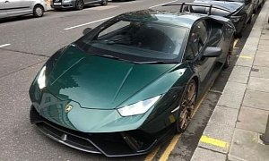 Verde Hydra Lamborghini Huracan Performante Looks the Part in London