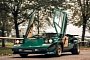 Verde Pino Lamborghini Countach with Gold Wheels Shows Immaculate Spec