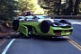 Verde Scandal Lamborghini Aventador Flips Over in California