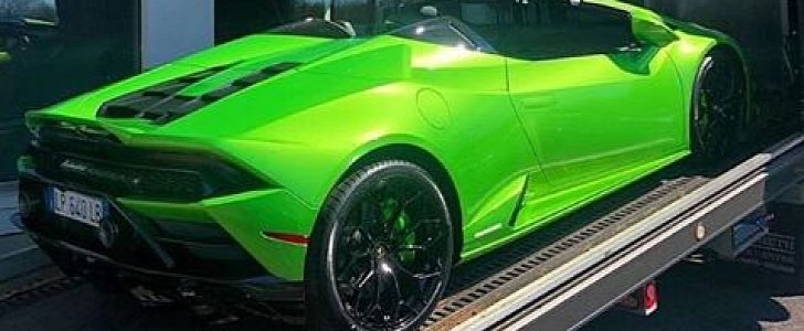 Verde Selvans Lamborghini Huracan Evo Spyder