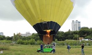 Russian Hot Air Balloon Car Takes Off, Sadly Doesn't Reach Emerald City of Oz