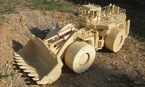 Very Accurate Matchstick Replicas of Construction Machines