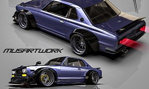 Very Peri, Widebody Nissan Skyline GT-R Might Easily Be a “Respectable Hakosuka”