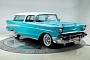 Very Rare and Very Turquoise Tri-Five 1957 Chevy Nomad Costs Almost $100k