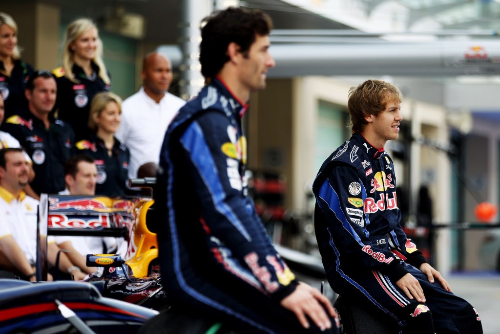 Vettel and Webber have equal F1 chances, not same contract value though