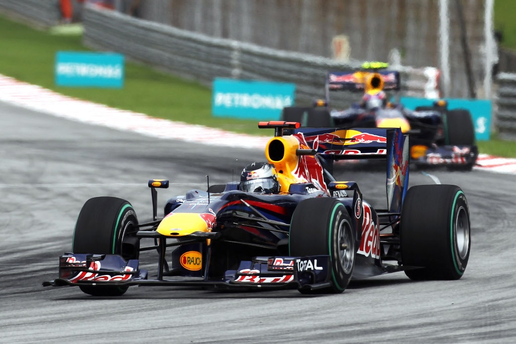Vettel leads Red Bull's 1-2 in Malaysia