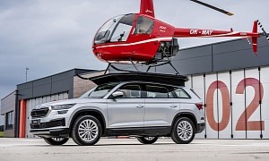 Video: 2021 Skoda Kodiaq Comes With Its Own Helipad, but Why?