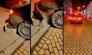 Video: BMW 5 Series Caught With Its Pants Down, Driver's Friend Has the Time of His Life