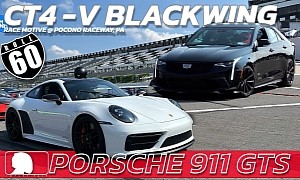 Video: Cadillac CT4-V Blackwing Drag Races Porsche 911 – It's Not Exactly a Bloodbath