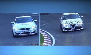 Video Comparison: Alfa Romeo Giulia QV versus BMW M4 GTS on the Ring
